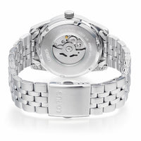 lorus automatic gents stainless steel black dial bracelet watch