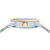 lorus automatic gents two tone white dial bracelet watch