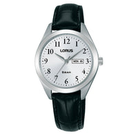 lorus quartz ladies stainless steel white dial strap watch