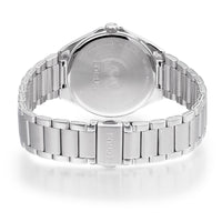 lorus quartz gents stainless steel white dial bracelet watch