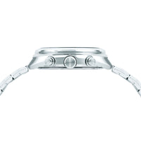 lorus quartz chronograph gents stainless steel green dial bracelet watch