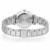lorus solar ladies stainless steel blue dial bracelet watch