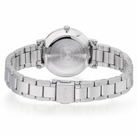 lorus solar ladies stainless steel silver dial bracelet watch