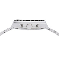 lorus solar chronograph gents stainless steel light blue dial bracelet watch