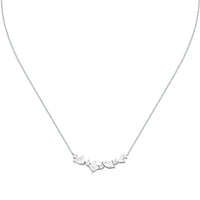morellato silver riflessi necklace s925 rhodium cz white 40+5cm