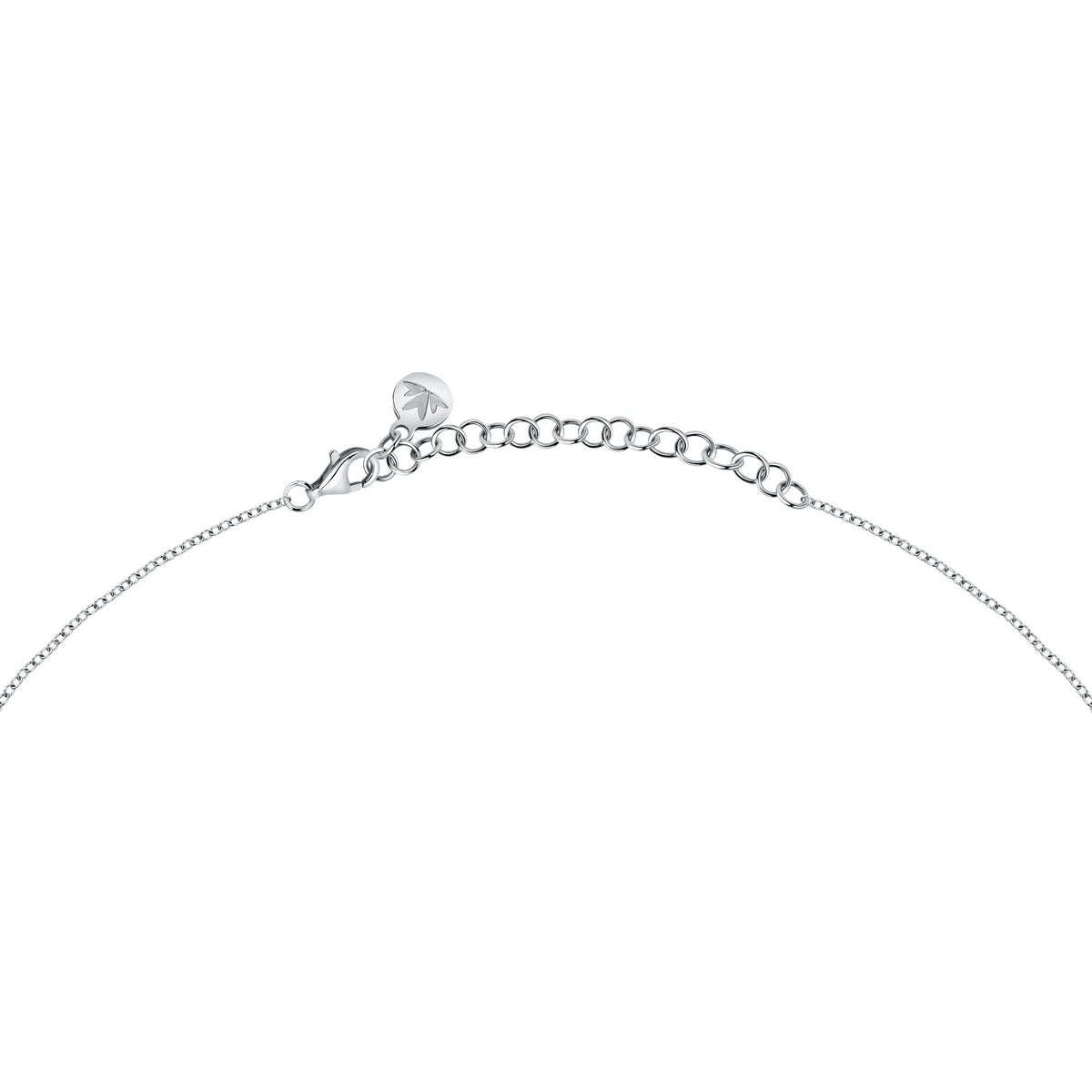 morellato silver riflessi necklace s925 rhodium cz white 40+5cm
