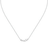 morellato silver riflessi necklace s925 rhodium cz white 40+5cm