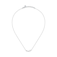 morellato silver riflessi necklace s925 rhodium cz white 40+5cm
