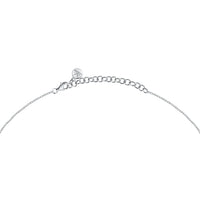 morellato silver riflessi necklace s925 rhodium cz white 40+5cm