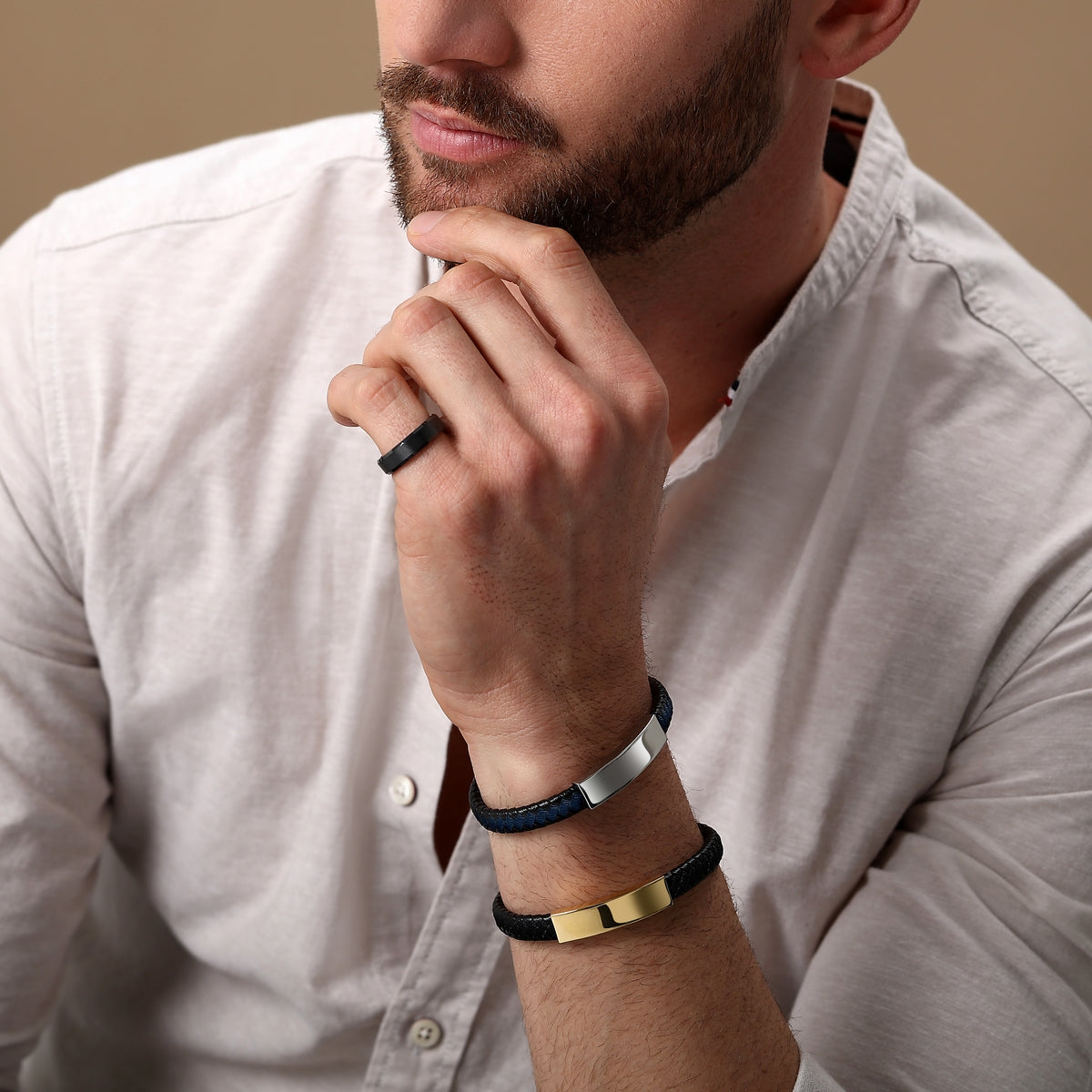 sector row ceramic black ring size 27