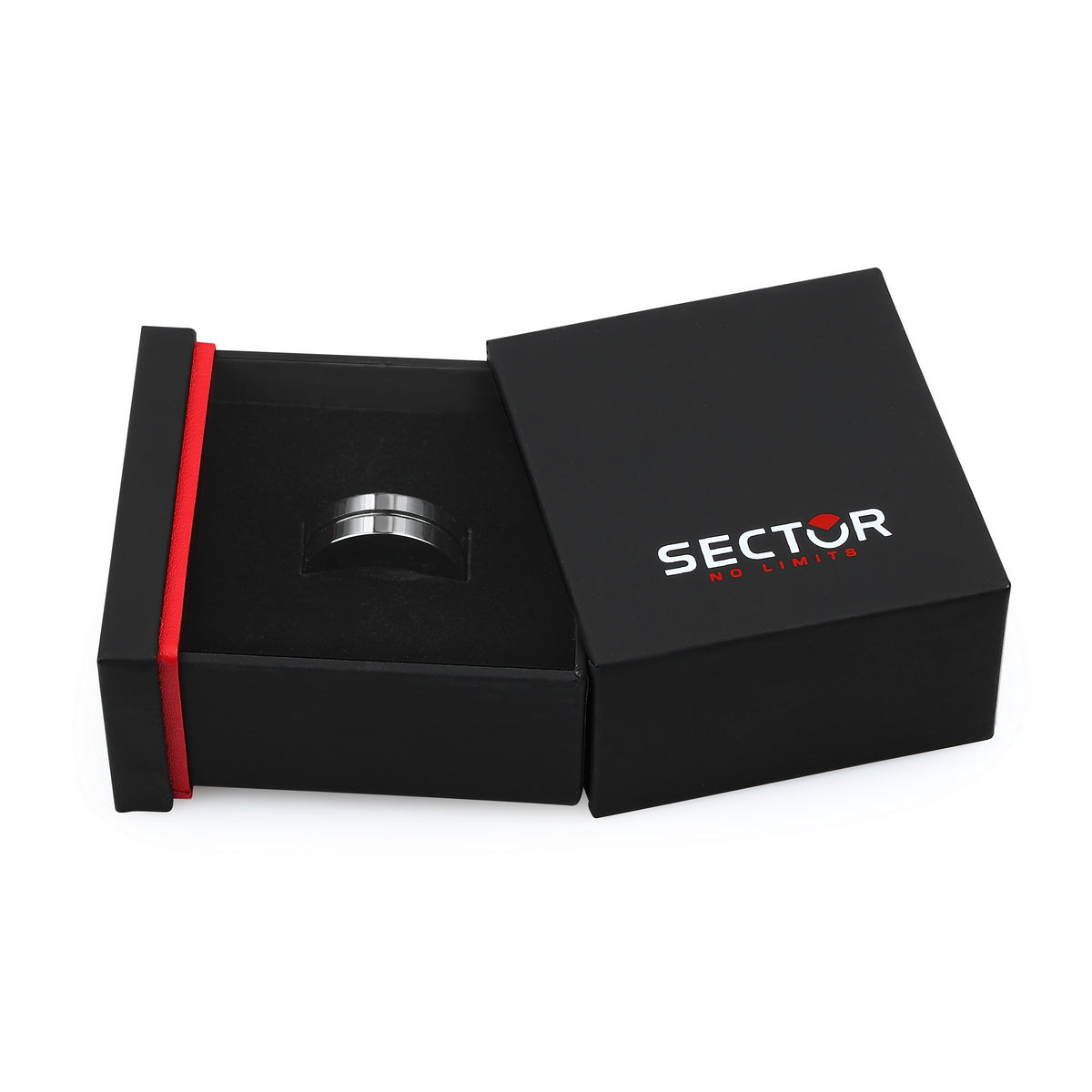 sector row ceramic black ring size 21