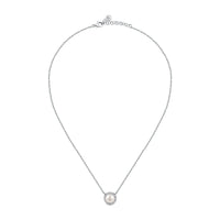 perla pend cz+8mm pearl 925 38+4cm