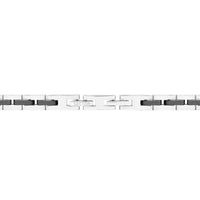 sector ceramic bracelet black  &  shiny stainless steel 220mm