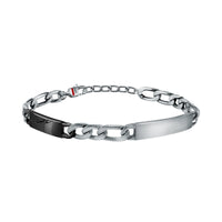 sector energy bracelet black tag with eagle & stainless steel 22cm