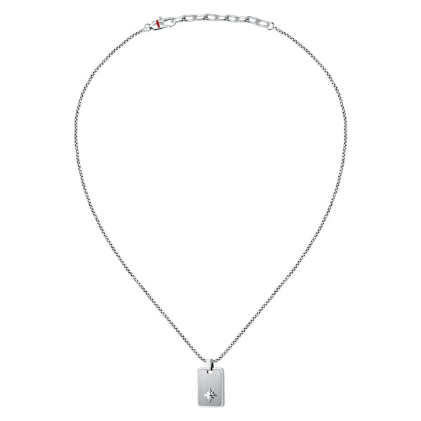 sector jewels marine necklace stainless steel windrose symbol 50+5cm