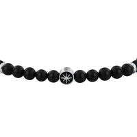 sector jewels marine bracelet stainless steel agate black 20+3cm