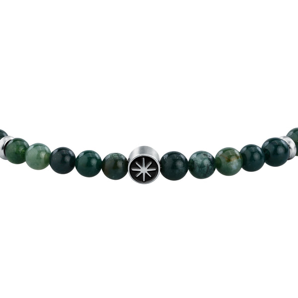 sector jewels marine bracelet stainless steel agate green 20+3cm