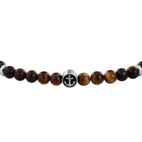 sector jewels marine bracelet stainless steel tiger eye stone 20+3cm