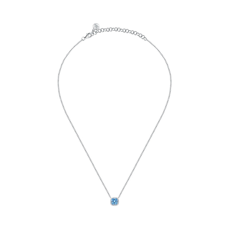 tesori pendant 925 aqua cz cushion 35+5cm