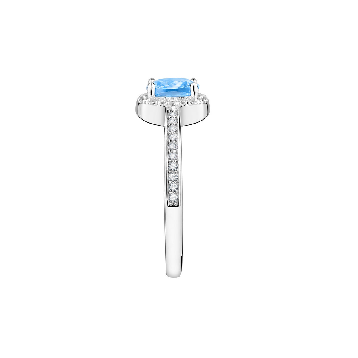 tesori ring 925 aqua blue cushion cz s12