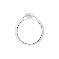 tesori ring 925 w/white cushion cz s.12