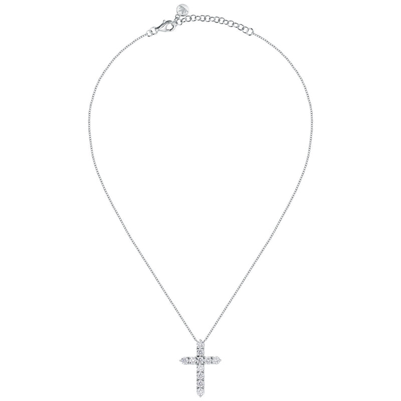 tesori pendant 925 lsilvere cross cz 38+4cm