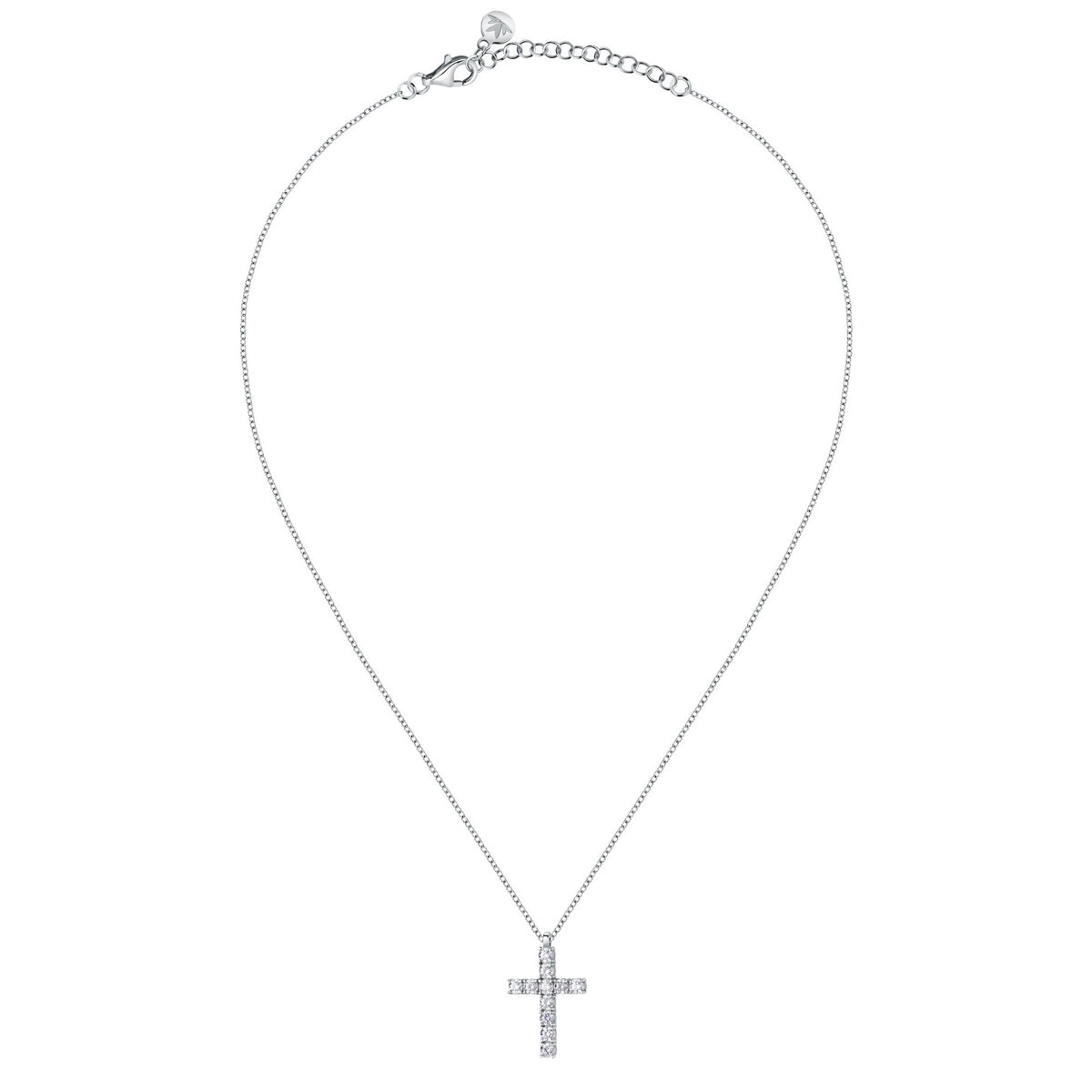 tesori pendant 925 medium cross cz 38+4cm