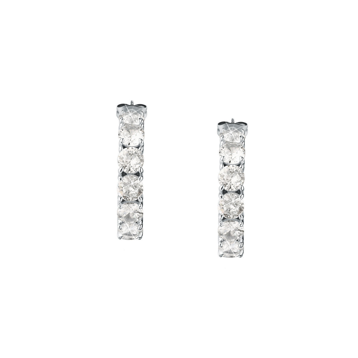 tesori earring 925 20mm hoop with cz