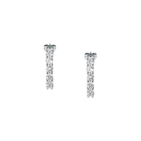 tesori earring 925 16mm hoop with cz