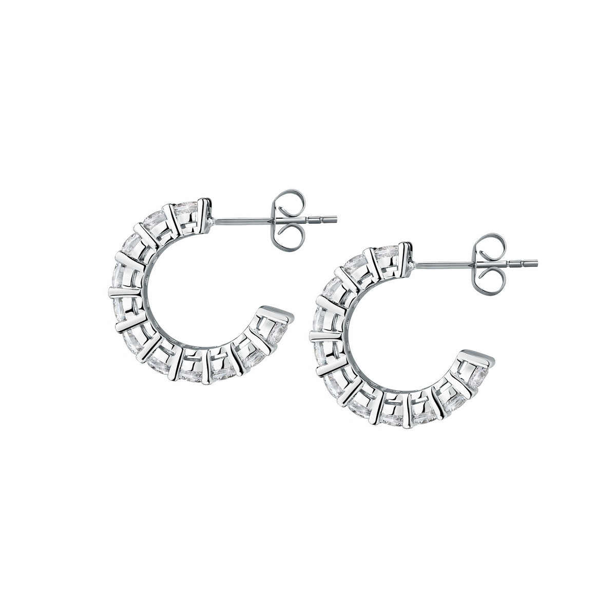 tesori earring 925 16mm hoop with cz