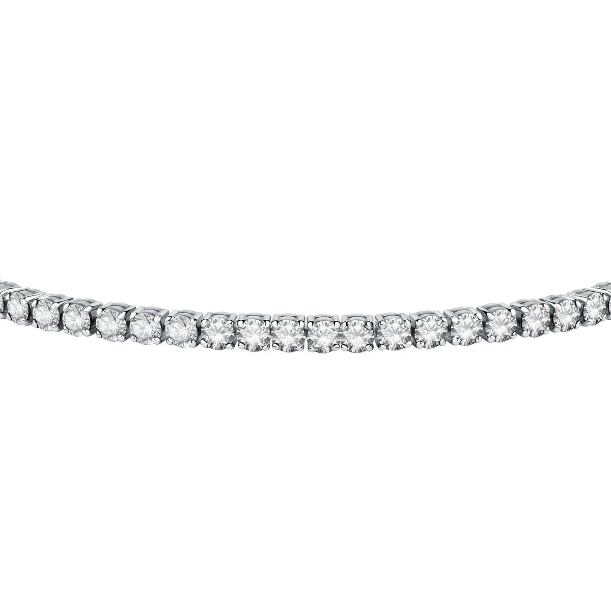 tesori bracelet.white cz silver 925 16+3cm