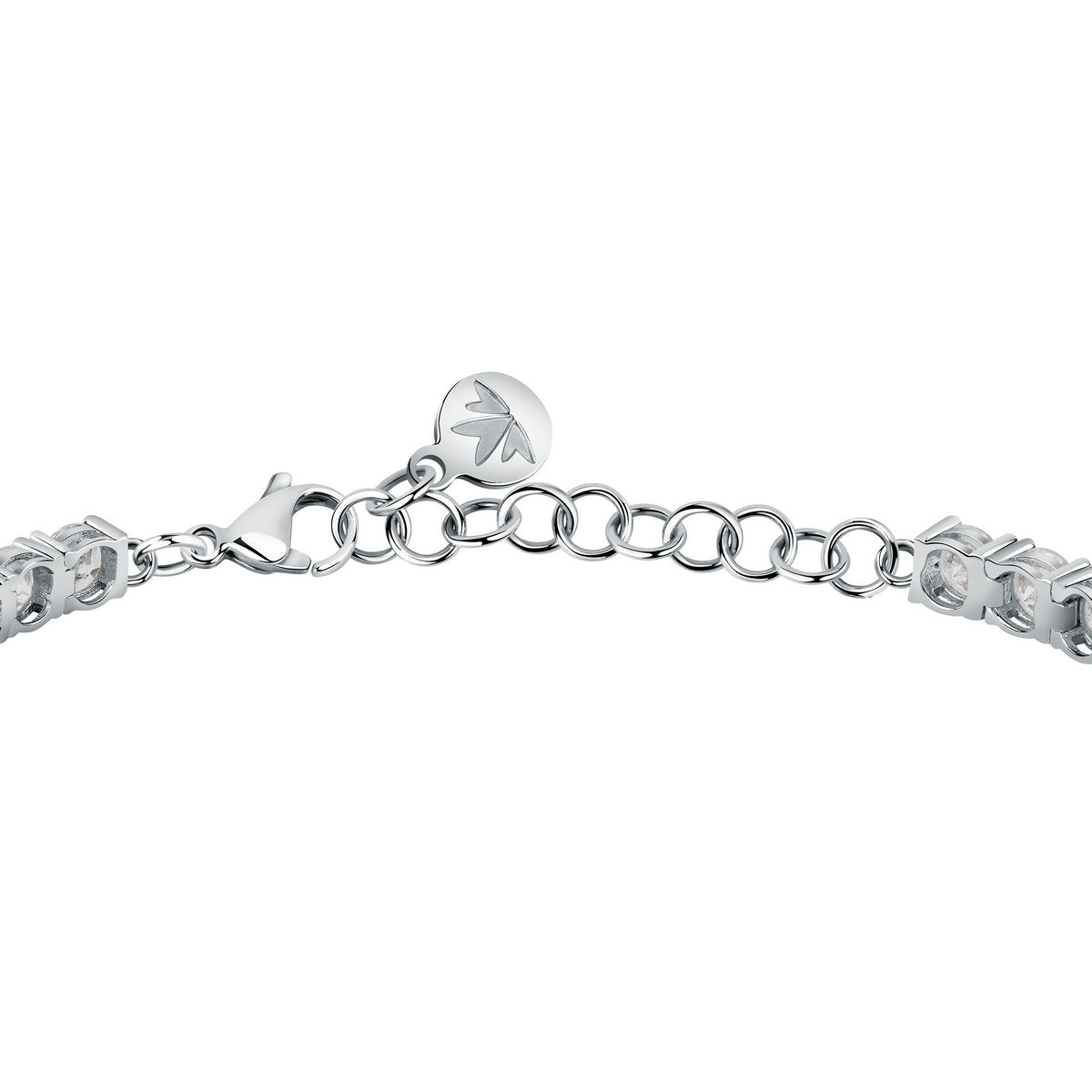 tesori bracelet.5mm white cz silver 925 16+3cm