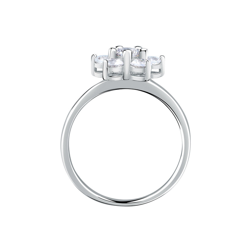 tesori ring 925 silver flower cz  size12
