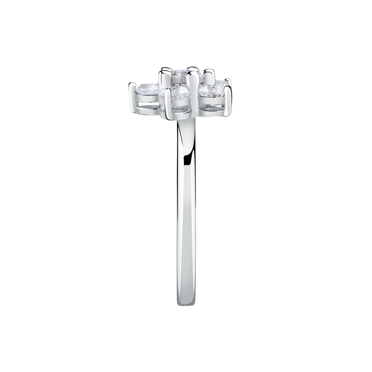 tesori ring 925 silver flower cz  size12