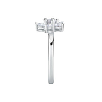 tesori ring 925 silver  flower cz size16