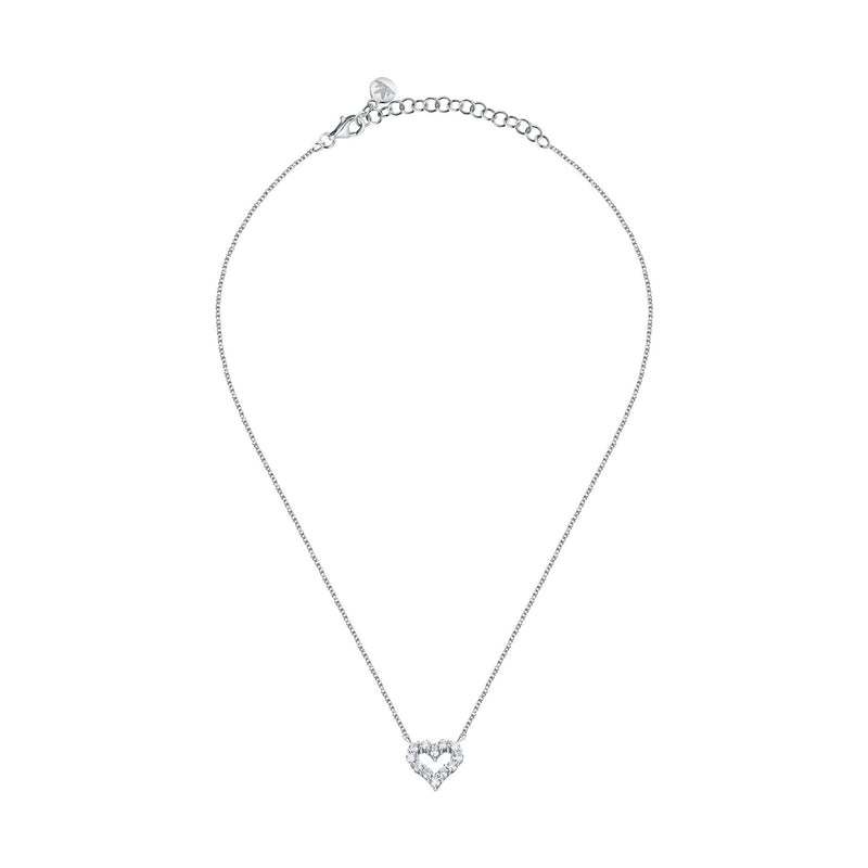 tesori pendant 925 silver  heart cz 35+5cm