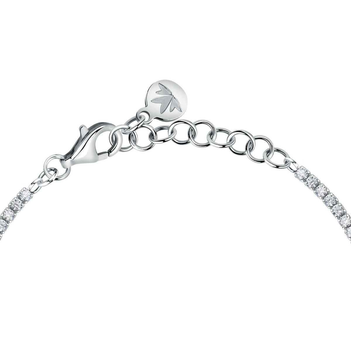 tesori bracelet. 925 silver cz tennis 16+3cm