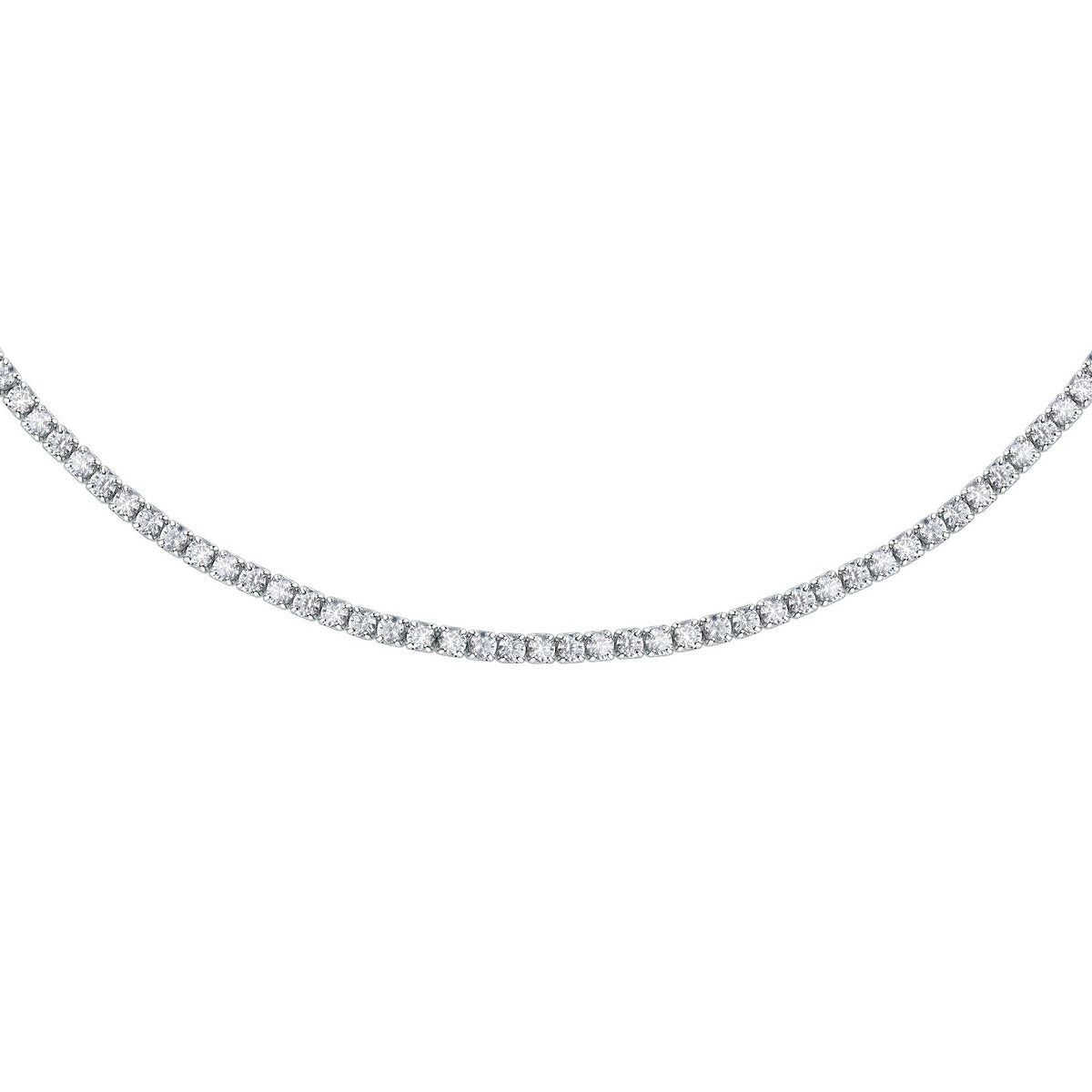 tesori anklet.925 silver  cz tennis 21+3.5cm