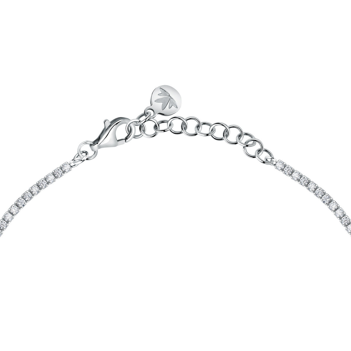 tesori anklet.925 silver  cz tennis 21+3.5cm