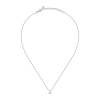 tesori pendant 925 silver white cz 40+5cm