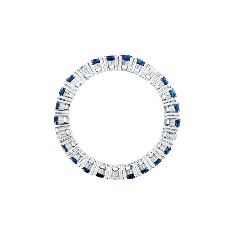 tesori ring 925 silver white & quad sapphire cz 120m