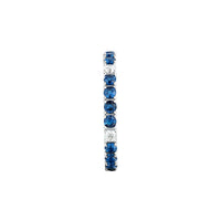 tesori ring 925 silver white & quad sapphire cz 160p