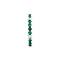 tesori ring 925 silver white & quad emerald cz 160p