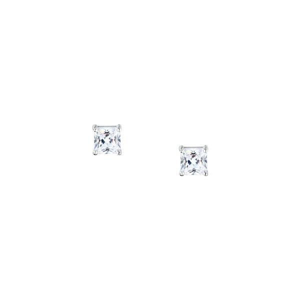 morellato silver tesori recycled 925 silver asscher cut earrings