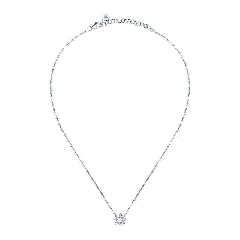 morellato silver tesori recycled 925 silver white cz flower 40+5