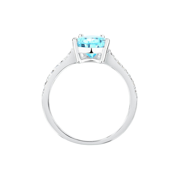 morellato silver tesori recycled 925 silver aqua drop cz ring 016
