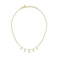 morellato silver tesori recycled gold plated silver multi drop nk 40+5