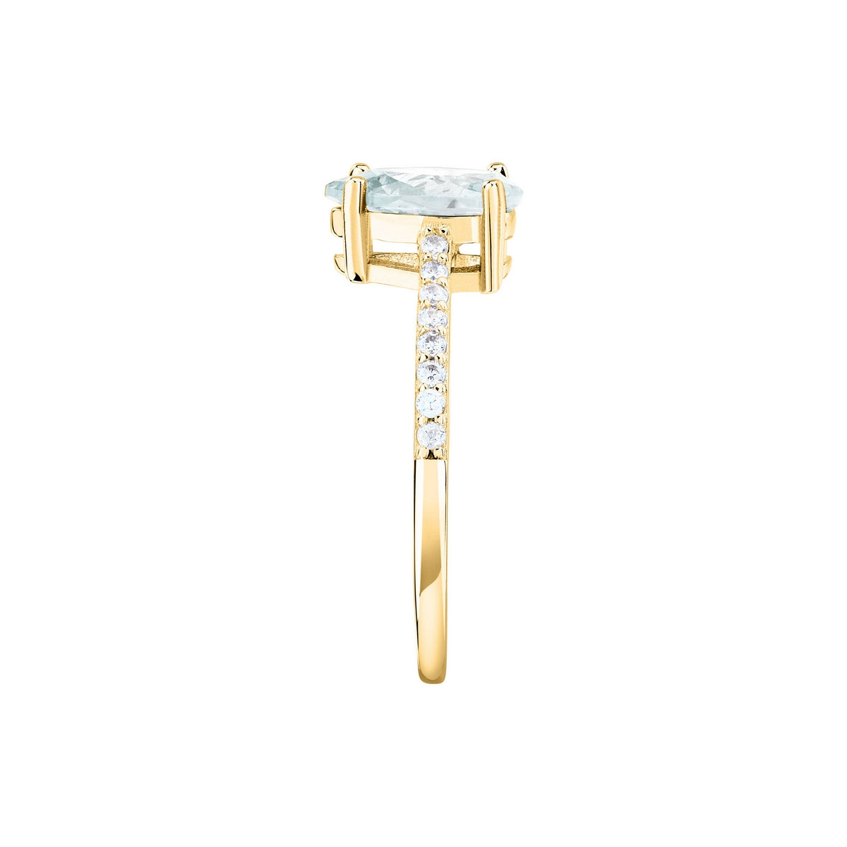 morellato silver tesori r. silver 925 yg drop cz ring 014