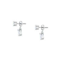 morellato silver tesori recycled 925 silver wt drop cz earrings