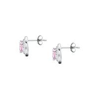 morellato silver tesori earring silv925 rh cz pink+white